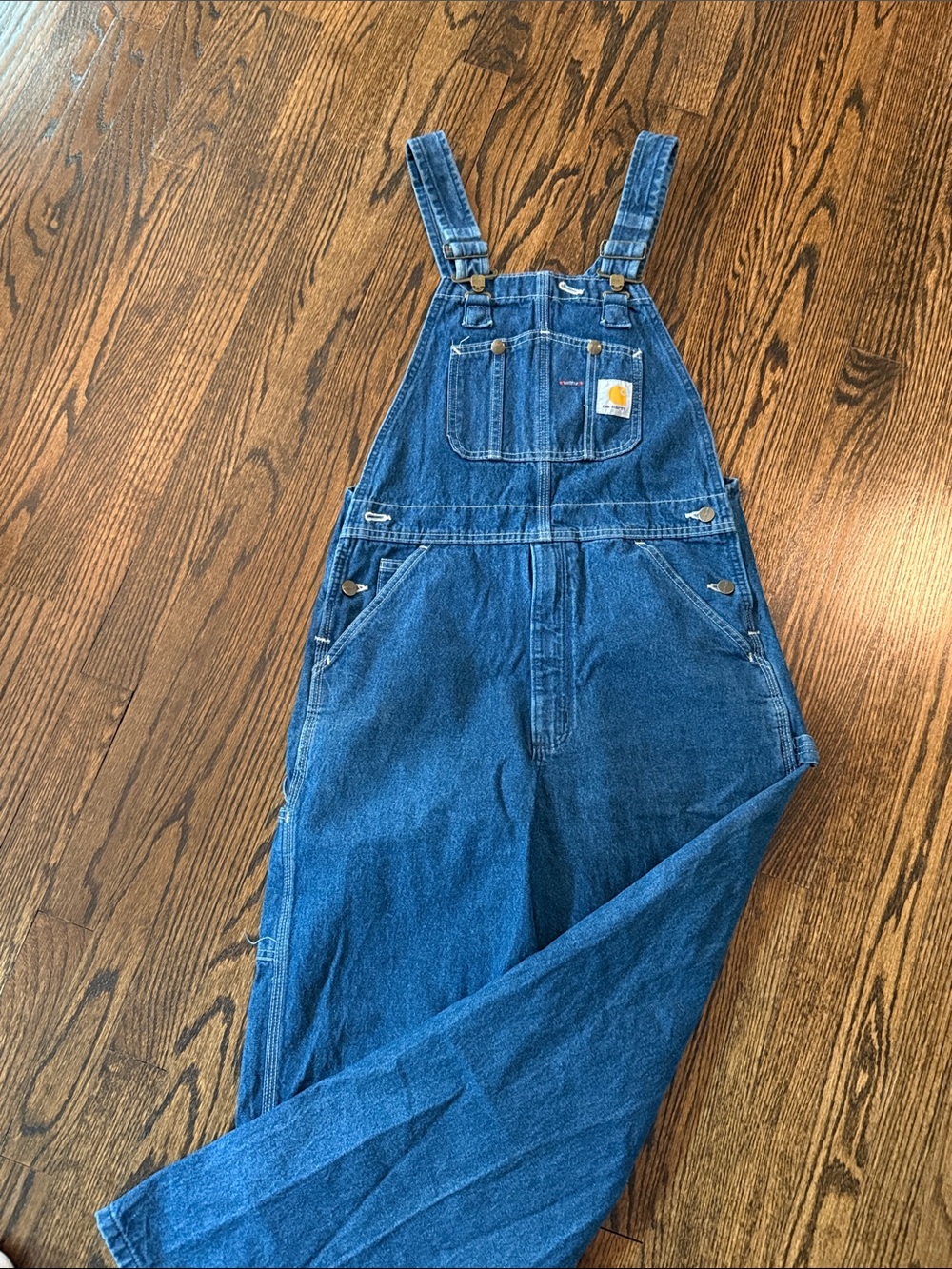 Carhartt Blue Denim Men’s Overalls Like New